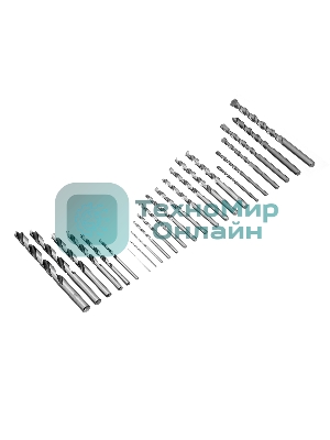 Набор сверл Matrix комб.,мет.1-6мм,бет.3-8мм,дер.3-8мм, перки,бит.30шт,адап.,голов.8шт,71пр., PRO