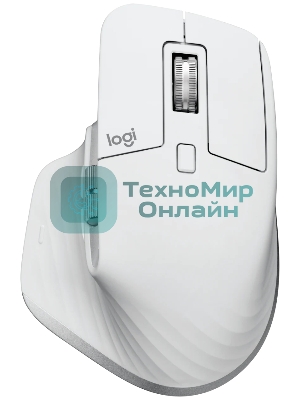 Мышь беспроводная Logitech MX Master 3s светло-серый, 8000 dpi, радиоканал, Bluetooth, USB, кнопки - 7