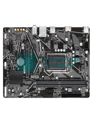 Материнская плата Gigabyte H410M K 2.0, LGA 1200, Intel Q470, 2xDDR4, 2xSATA, 1xM.2, 1xPCIe 3.0 x16, 1xPCIe x1, 1xHDMI, 1x 1Gb LAN, 2xUSB-A 3.2 Gen 1, 4xUSB-A 2.0, 3x3.5 мм, 7.1, mATX