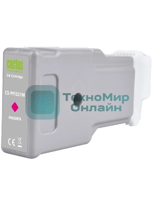 Картридж струйный Cactus CS-PFI321M PFI-321 M пурп.пигм. (300мл) для Canon imagePROGRAF TM-250/255/350/355