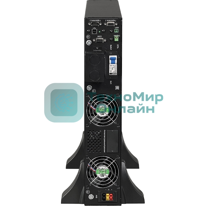 Источник бесперебойного питания Парус электро СИПБ10КД.10-11/2U, онлайн, напольно-стоечный, 10КВА, 10КВт, клеммный терминал L+N+PE, RS232, USB, минислот для карт управления, EPO, без АКБ, настраиваемое напряжение на шине постоянного тока ±96 В, ±108 В, ±120 В, ток заряда до 10А, ШГВ 440х625х86,5мм., вес 15.5кг.