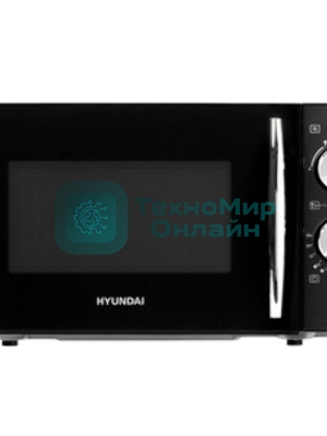 Микроволновая печь Hyundai HYM-M2050 черный, 20 л, 700 Вт, переключатели - поворотный механизм
