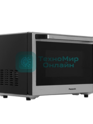 Микроволновая печь Panasonic NN-C69MSZPE нержавеющая сталь/черный, 30 л, 1000 Вт, переключатели - кнопки, поворотный механизм