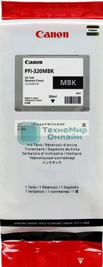 Картридж струйный Canon PFI-320 MBK 2889C001 черный матовый (300мл) для Canon Canon imagePROGRAF TM-200/205