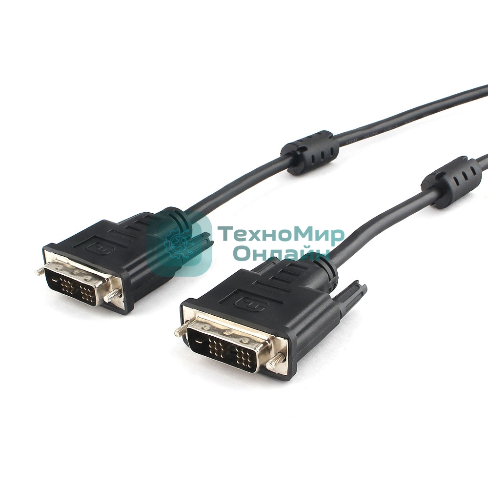 Кабель DVI-D single link Cablexpert CC-DVIL-BK-10, 19M/19M, 3.0м, CCS, черный, экран, феррит.кольца, пакет