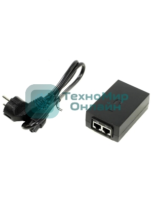 Блок питания [POE-48-24W-G EU] Ubiquiti POE-48-24W-G 48В 0.5А Passive PoE, стандарт передачи данных Gigabit Ethernet(2308)