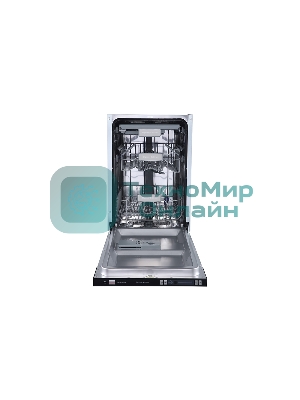 Встраиваемая посудомоечная машина Zigmund & Shtain DW 129.4509 X, черный, 44.8 см, 10 компл., 44 дБ, класс A++