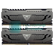 Оперативная память Patriot Viper Steel, DDR4, 64GB (2x32GB), 3200MHz, CL16, DIMM, радиатор, черный