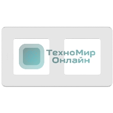 Рамка 2 поста белый Inspiria