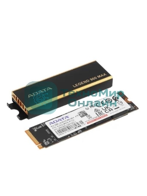 Накопитель SSD ADATA LEGEND 960 MAX, 4Tb, M.2 2280, PCIe 4.0 x4, NVMe, R/W 7400/6800, с радиатором