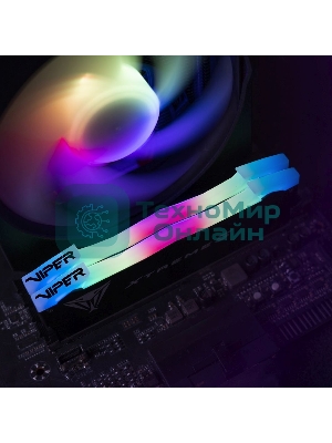 Оперативная память Patriot Viper Xtreme 5, DDR5, 48GB (2x24GB), 7600MHz, CL36, DIMM, с радиаторами, RGB, черный