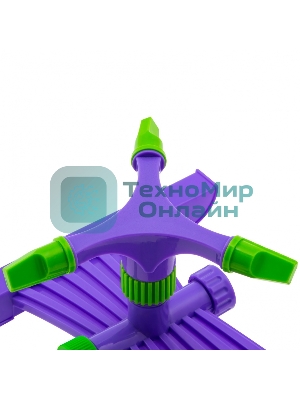 Разбрызгиватель пластиковый Palisad, вращ. с 3 лоп., штуц D 3/4