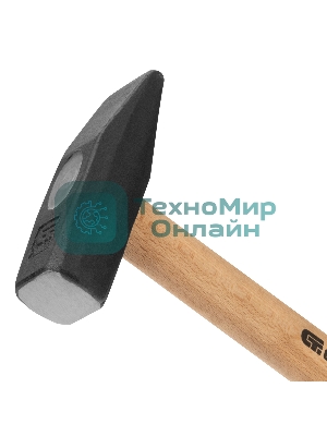 Молоток слесарный СИБРТЕХ, 1000 г, квадратный боек, деревянная рукоятка 10222