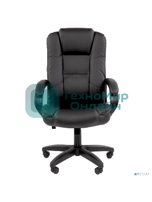 Кресло офисное Chairman 600LT чер.пласт экопремиум черный
