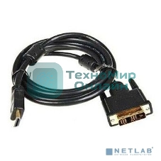 Кабель DVI Buro HDMI19 (m)/DVI-D(m) 5м феррит.кольца позолоченные контакты