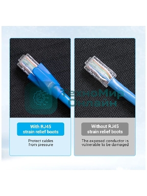 Колпачки изолирующие Vention IODH0-50 для разъемов RJ-45 (50 шт.) - Серый