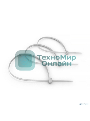 Стяжка кабельная Cabeus, неоткрывающаяся, 3,6 мм Ш, 370 мм Д, 100 шт, нейлон, белый