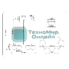 Подвесной светодиодный светильник Ambrella light LH12003/6 BK/GD/SM черный/золото/дымчатый 36W 3000K D760*175