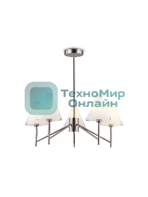 Люстра Ambrella light LH57123/5 SN/FR никель/белый матовый E14/5 max 40W D650*590