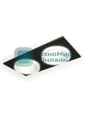 Комплект встраиваемого светильника Ambrella light XC6526064 SBK/FR черный песок/белый матовый MR16 GU5.3 (C6526, N6245)