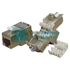 Модуль Keystone RJ45, Cat.6, STP, 180 градусов