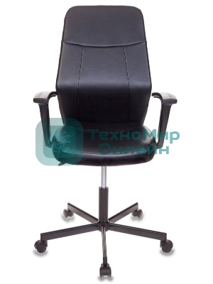 Кресло Бюрократ CH-605/BLACK черный, экокожа, 120 кг, механизм качания