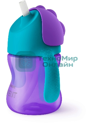 Чашка с трубочкой 200мл, 9 мес+, для девочки Philips SCF796/02
