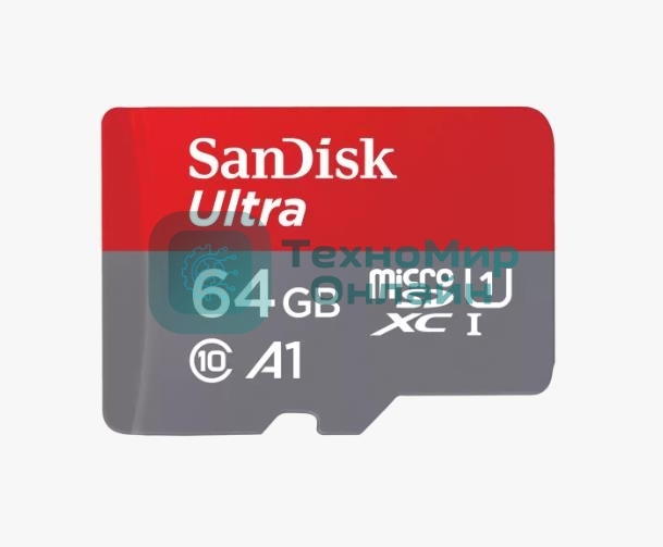 Флеш карта microSD 64Gb SanDisk microSDXC Class 10 Ultra UHS-I A1 140MB/s