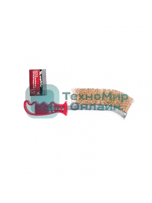 Щетка Matrix металлическая латунированная, пластиковая ручка