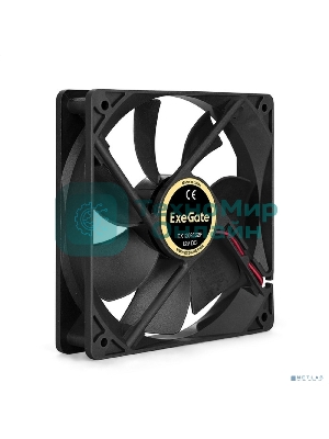 Вентилятор для корпуса ExeGate EX12025S2P черный, 120 мм, 1500 об/мин, 24 дБ, 2 pin