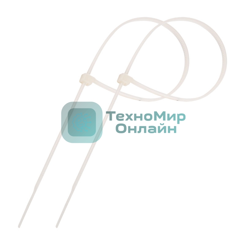 Стяжка кабельная нейлоновая PROconnect 250x4,8 мм, белый (100 шт/уп)