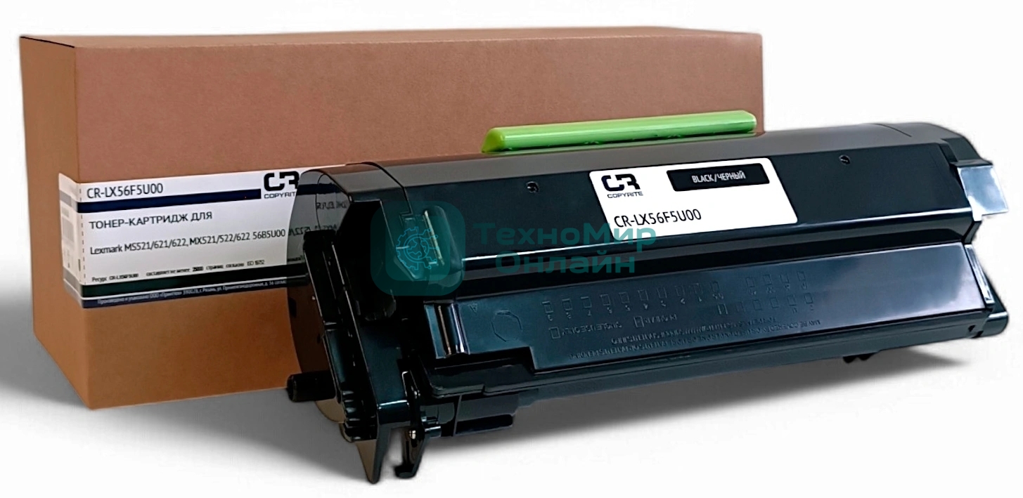 Картридж лазерный CopyRite CR-LX56F5U00 56B5U00 черный (25000 стр.) для Lexmark MS421/521/621/622/MX421/521/522/622