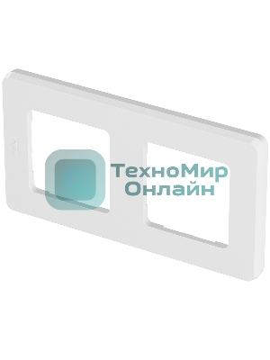 Рамка 2 поста белый Inspiria