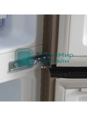 Холодильник Hyundai CS6073FV шампань трехкамерный 329/223л морозилка сбоку, No Frost, Side by Side