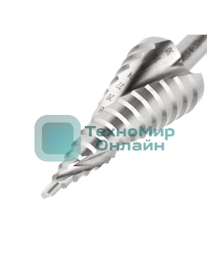 Сверло по металлу ступенчатое Kranz ТИТАН 4,0-30,0 мм 98 мм 65 HRC Р6М5 TiN