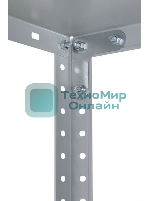 Стеллаж Практик ES пол.:4 разборная 1450x750x300мм серый