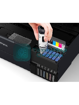 МФУ струйное Epson L8180 (C11CJ21403/C11CJ21402) A3 Duplex Net WiFi USB RJ-45 черный