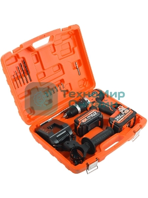 Дрель-шуруповерт Patriot BR 216UES-h, 21 В, 4 Ач, 60 Нм, бесщеточный