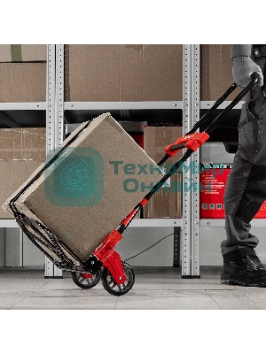 Тележка хозяйственная Matrix, складная, 2 колесная, стальная, грузоподъемность 80 кг