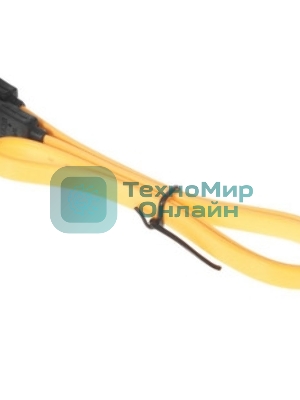Кабель интерфейсный SATA Cablexpert CC-SATAM-DATA90-YL-50CM, Sata3 7pin/7pin, мет.защелка, угловой разъем, 50 см, желтый, пакет