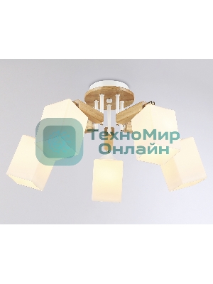 Светильник Ambrella light TR9518/5 WH/GD/FR белый/золото/белый матовый E27*5 max 40W D670*260