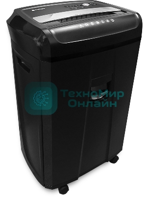 Шредер ГЕЛЕОС УО36-4 (DIN P-4) фрагмент 3,9x30мм, 33 листа (70гр./м²), 36 литров, Уничт.скобы,скрепки,пл.карты,CD.