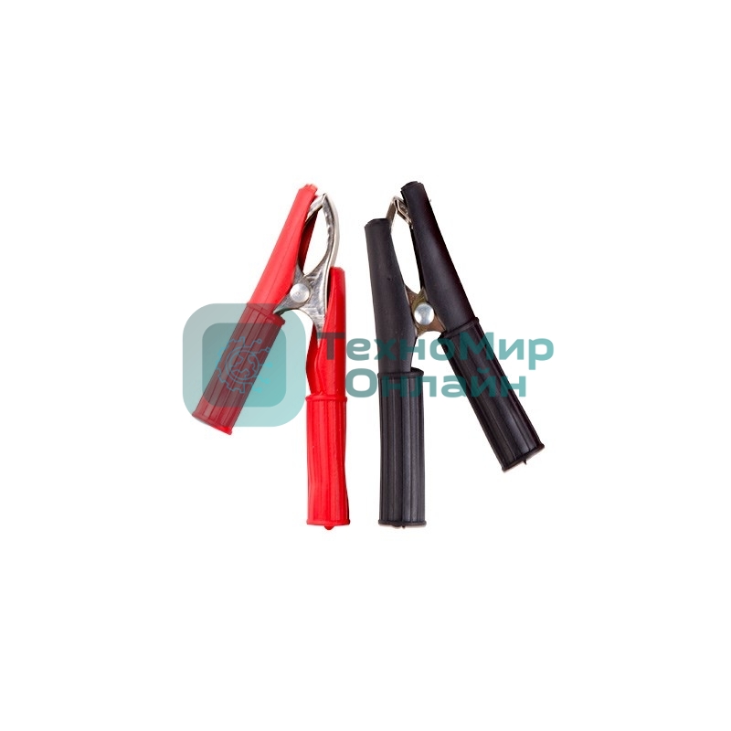 Зажим крокодил в изоляторе Rexant, длина 75 мм, ток 30A, 2 шт., пакет БОПП
