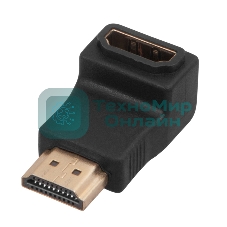 Переходник штекер Rexant HDMI - гнездо HDMI, угловой
