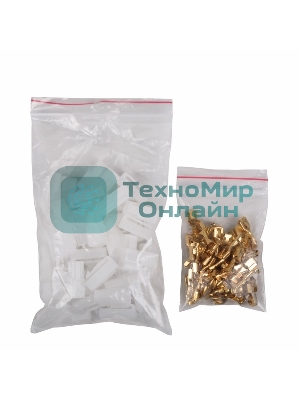 Клемма плоская Rexant гнездо 6.3 мм 1-1.5 мм² (РП-м 1.5-(6.3)) + колодка