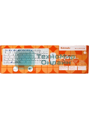 Комплект клавиатура+мышь Defender Skyline 895 беспроводной, USB, 2000 DPI, белый