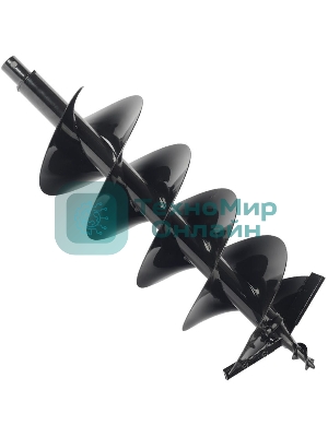 Шнек PATRIOT двухзаходный D 250B для грунта к бензобуру со сменными ножами, диаметр 250мм 742004457