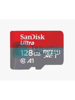 Флеш карта microSD 128Gb SanDisk microSDXC Class 10 Ultra UHS-I A1 140Mb/s