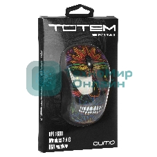 Мышь беспроводная Qumo Office M41 Totem черный, 1600 dpi, радиоканал, USB, кнопки - 4