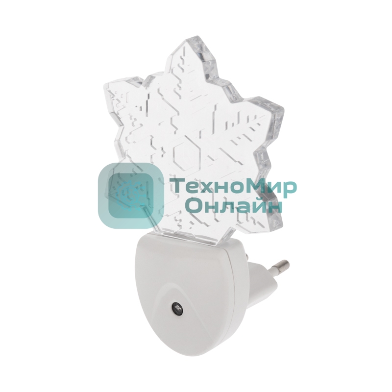 Ночник светодиодный Rexant СНЕЖИНКА ХАМЕЛЕОН свечение мультиколор 7 цветов, 230 В